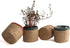 Jute Planter Basket-Woven Jute Rope Covers for Decorating Indoor/Outdoor Succulents, Small Plant Pots-Set of 4-Multi-Purpose Storage Bins 4.5 in -...