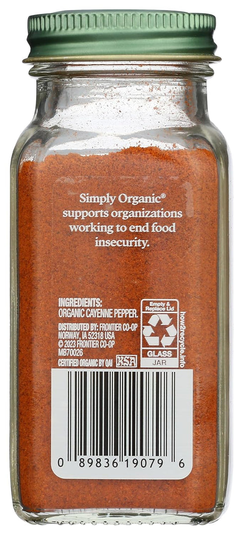 SIMPLY ORGANIC Organic Cayenne, 2.5 OZ...