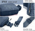 Fanny Belt Bag Waist Pack Crossbody Bags Bum Bag for Running Hiking Travel Workout Adjustable Strap for Women -blue...