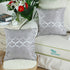 CaliTime Pack of 2 Cushion Covers Throw Pillow Cases Shells for Home Sofa Couch Modern Shining & Dull Contrast Quatrefoil Accent Geometric 20 X 20...