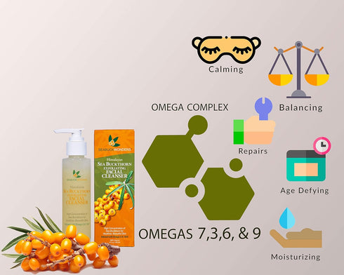 Organic Sea Buckthorn Exfoliating Facial Cleanser, 4 FL OZ...