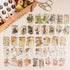 80Pcs Vintage Washi Stickers for Scrapbooking Supplies, People Scrapbook Stickers for Journaling, Transparent Waterproof Stickers Junk Journal Bul...