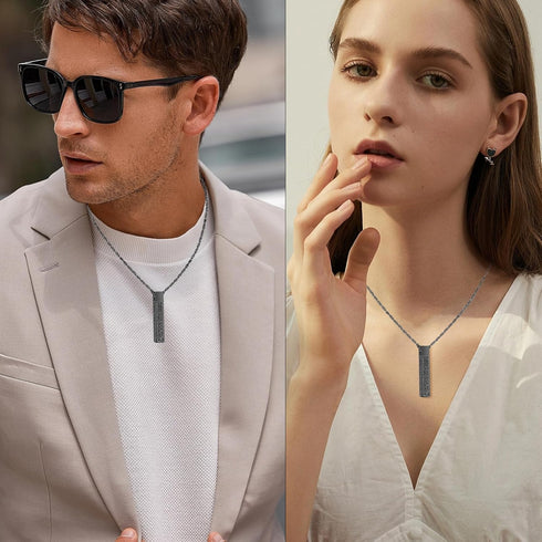 abooxiu Urn Necklaces for Ashes Cremation Necklace Memorial Cremation Jewelry for Ashes Stainless Steel Pendant Jewelry Ashes Holder Necklace for ...