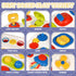 Montessori Busy Board for Toddler Baby Sensory Board with Music and Light,Activity Board for Fine Motor Skills,Baby Busy Board Travel Sensory Toy,...
