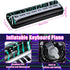 2 Pcs Inflatable Keyboard Piano Rock Star Toys Inflatable Party Props Electric Blow up Keyboard Piano Rock and Roll Party Decorations for Kids 80s...