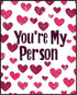 Posterizer 1 pcs-You’re My Person" minimalist art with hearts-Valentine's day art-Romantic Art-Holiday Poster -Gift for Couples boyfriend girlfrie...