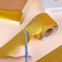 65 Feet Gold Glitter Bulletin Board Borders Gold Scalloped Border Trims Bulletin Shiny Board Border Decorative Self-Adhesive Bulletin Stickers for...
