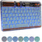 Wireless Bluetooth Keyboard,7 Colors Backlit Rechargeable Mac Keyboard, Silent Light Up Portable Keyboard for iPad iOS Android Windows Devices(Blu...