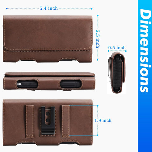 Mopaclle Phone Holster for iPhone SE (2020), iPhone 8 7 6 6s Leather Belt Case with Belt Clip/Loops Belt Holder Holster Case Pouch Compatible with...