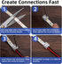 2-Pin 8mm Solderless LED Strip Connectors, Reliable and Easy-to-Install, Solidly Connected LED Light Connectors...