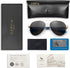 CARFIA Wide Temples Pilot Sunglasses for Men Polarized UV400 Protection Classic Trendy Style Eyewear CA5378...