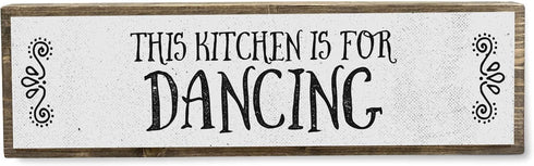Kitchen Wood Signs (Medium - Wood And Metal, This Kitchen Is For Dancing)...
