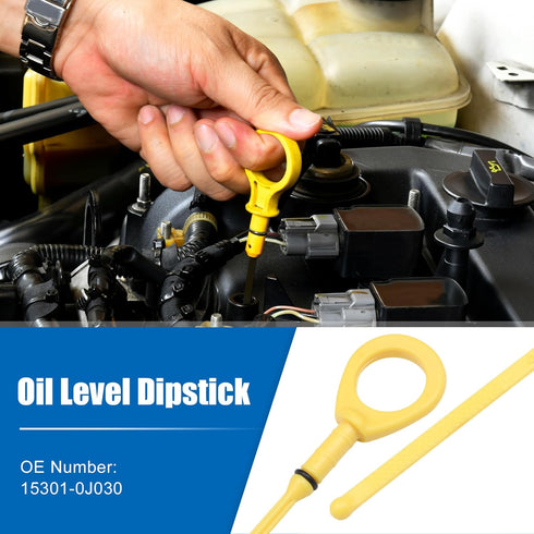X AUTOHAUX Engine Oil Level Indicator Dipstick for Toyota Yaris 2001-2005 No.15301-0J030 Yellow...