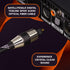 SatelliteSale Digital Toslink SPDIF Audio Optical Fiber Cable Universal Wire Nylon Black/Silver Cord 15 feet...