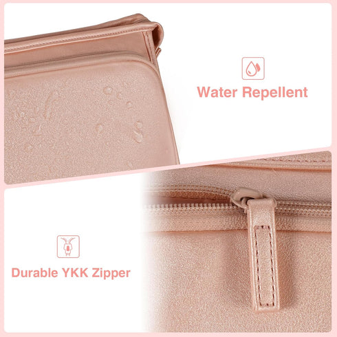 SITHON Travel Carrying Case for Dyson Airwrap Styler/Shark Speedstyle Flexstyle, PU Leather Water Resistant Storage Organizer Bag with Pocket for ...