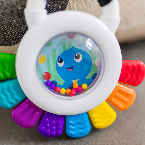 Baby Einstein Outstanding Opus The Octopus Sensory Rattle & Teether Multi-Use Toy, BPA Free & Chillable, 3 Months & up, Multicolored...