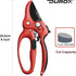 DURXO - Ratchet Pruning Shears, Garden Shears with Effort-Saving Device, Heavy Duty Anvil Pruners with Replaceable Cutting Blade Design. Gardening...
