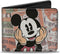 Buckle-Down Men's Disney Wallet, Bifold, Classic Mickey Sitting Pose Close Up Stacked Comics, Vegan Leather, Multicolor, Standard Size...