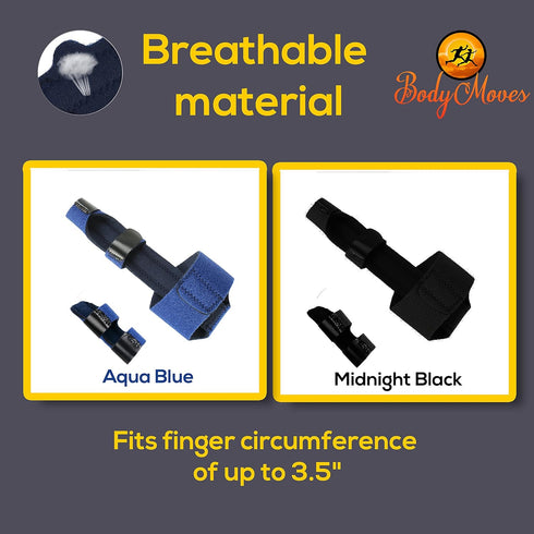 BodyMoves Finger splint and Finger extension splint trigger finger mallet finger broken finger post operative care Finger knuckle immobilization i...