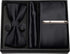 RBOCOTT Solid Color Tie and Bow Tie Pocket Square with Cufflinks and Tie Clip Sets for Men...