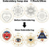 4 Pcs Evil Eye Embroidery Starters Kit for Beginners with Pattern and Instructions, Beginners Embroidery Stitch Practice kit Include Embroidery Cl...