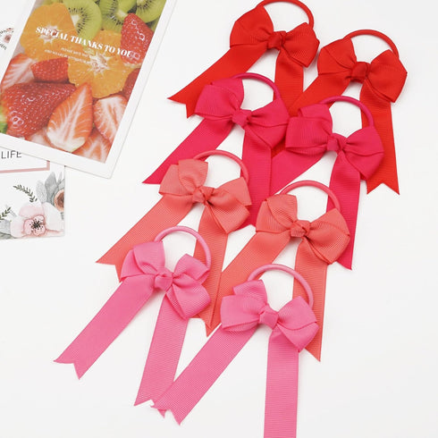 Yxiang Ponytail Bow Hair Ties with Bows, 40 Pack - Includes 20 Colors - Soft & Light Weight - Classic Bow Pattern - Perfect for Girls, School Kids...