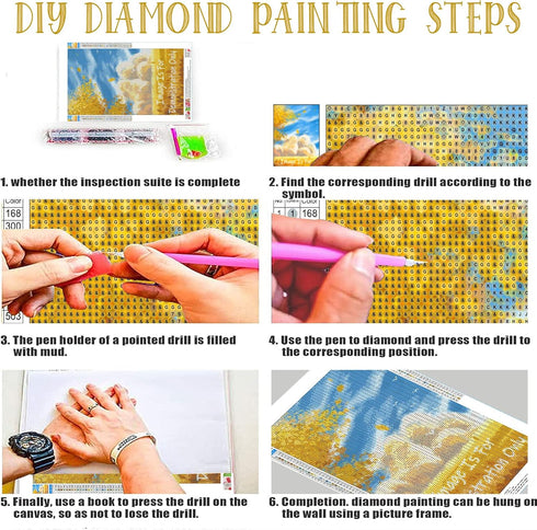 Yorkshire Terriers Diamond Painting Kits Purple Gerbera DIY All Crystal Craft Diamond Painting Kit for Beginners & Relaxation, for Home Decor Pet ...