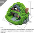 Tfwadmx Aquarium Decoration Hobbit House Resin Betta Hideout Cave Small Aquarium Decor Hollow Hole Shelter Fish Tank Hut Ornaments Mini Garden Lan...