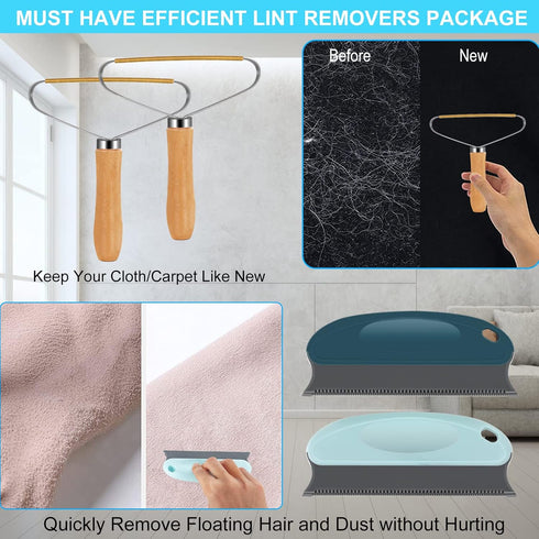 Pet Hair Remover,Reusable Lint Cleaner,Fabric Edge Carpet Scraper for Clothes,Couch,Blanket,Towers Rugs,Dog Hair Remover,Cat Hair Remover,Portable...