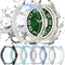 [6+6Pack for Samsung Galaxy Watch 6 Classic Screen Protector Case 47mm, Anti-Fog Tempered Glass and Waterproof Hard PC Protective Bumper Cover Com...