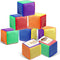 Yilloog 8 Pcs 3.15 Inch DIY Photo Pocket Dice for Classroom Large Clear Foam Dice Education Playing Game Cubes Set 6 Sided Stacking Blocks Teacher...