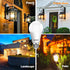 Dusk to Dawn Light Bulbs, Built-in Photocell Light Sensor, Automatic On/Off, E26 Base 9W 60W Equivalent, AC120V 3000K Warm White, Indoor/Outdoor S...