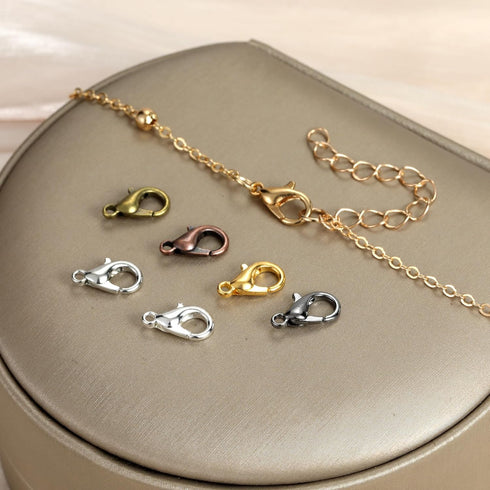 Lobster Claw Clasps and Open Jump Rings Set, 6 Colors Lobster Clasps for Jewelry Making, Keychains and Bracelet...