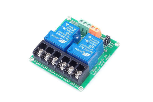 DC 12V 30A 2-Channel Relay Module High Or Low Level Triggering with Optocoupler Isolation Load 30A DC 30V AC 250V for PLC Automation Control, Indu...