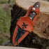 Handmade Damascus Steel Knife - Fixed blade Bush craft Hunting Knife, Survival & Camping Knives, with Rose Wood Handle Real leather Sheath, (HM1)...