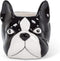 Abbott Collection 27-MINIKIN-068-LG Large Dog Head Planter, Black/White...