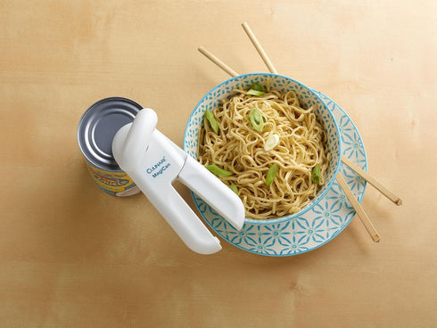 MagiCan Manual Can Opener - Heavy Duty Kitchen Gadget, Effortlessly Open Cans, White, Stainless Steel...