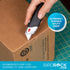 INTERNET'S BEST Premium Utility Knife Set | Retractable Box Cutter with Rubber Handle | Heavy-Duty Cutting for Cardboard, Carpet, Plastic | Retrac...