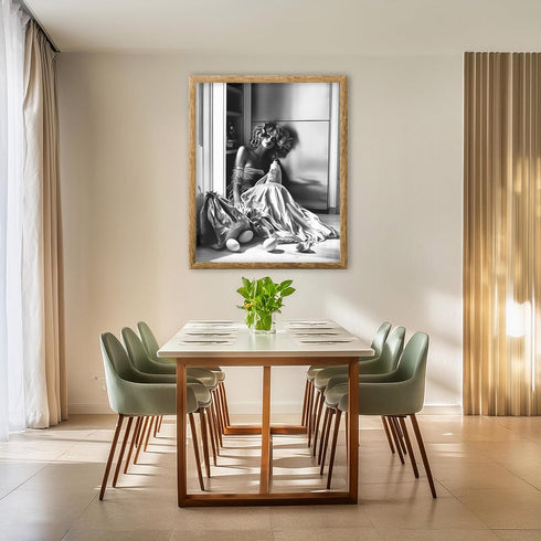 Posterizer 1 pcs-retro chic high fashion candid photography stye art of woman 4-Photography Art-Retro Art-Decor for Home & Office- unframed wall a...