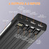 Portable Charger with Built in Cables,10000mAh Power Bank with LED Lamp 22.5W Fast Charging USB C External Battery Pack Phone Charger with LED Dis...