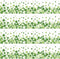 69 Feet St. Patrick's Day Bulletin Board Borders Shamrock Decoration Borders Lucky Clover Trim Border 60Pcs Green White Bulletin Board Stickers fo...