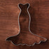 LILIAO Wedding Dress Cookie Cutter for Wedding/Engagement - 4 x 4.3 inches - Stainless Steel...