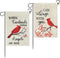 2 Pcs Cardinal Garden Flags Gifts Decor for Graves When Cardinal Appear Memorial Yard Flag I Am Always with You Cemetery Flag Bereavement Gift Out...