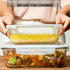Razab 4 Pc (2700ML/ 91 Oz & 1520ML/ 51 Oz) Airtight Large Glass Food Storage Containers with Lids - BPA Free, Leak Proof Meal Prep Containers (2 C...