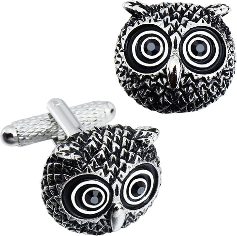 Owl Cufflinks For Men With Gift Box....