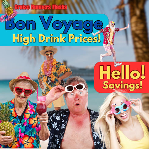Flasks for Liquor Disguise | Rum Runners for Cruise | Empty Shampoo Bottles for Hidden Containers | Alcohol Smuggling Kit | Plastic Flask | Liquor...
