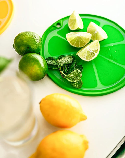 Dexas Citrus Slice Cutting Board/Serving Board 9 inches, Lime...