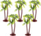 Amosfun 5Pcs Plastic Coconut Palm Model Trees Artificial Trees Miniature Plant for Cake Decorations Pots Bonsai Craft Micro Landscape DIY Decor...