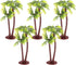 Amosfun 5Pcs Plastic Coconut Palm Model Trees Artificial Trees Miniature Plant for Cake Decorations Pots Bonsai Craft Micro Landscape DIY Decor...