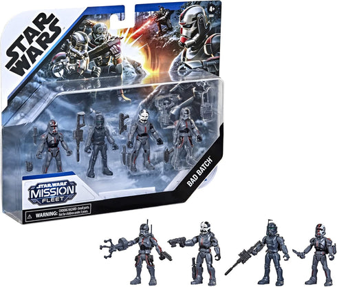 STAR WARS Mission Fleet Clone Commando Clash 2.5-Inch-Scale Action Figure 4-Pack with Multiple Accessories, Toys for Kids Ages 4 and Up...